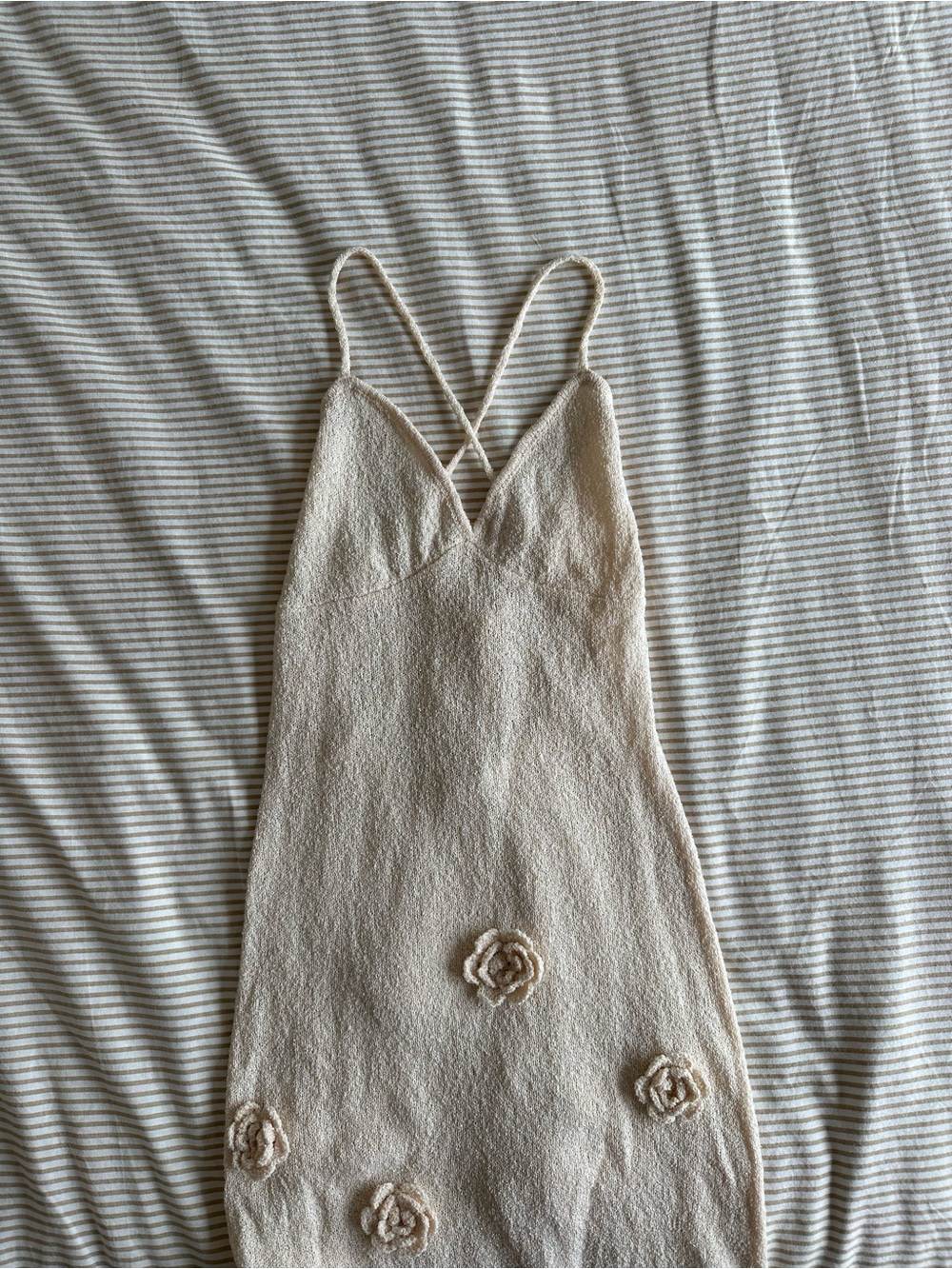 Meshki Suki Knit Maxi Dress With Flowers - Nude - Picture 6 of 9